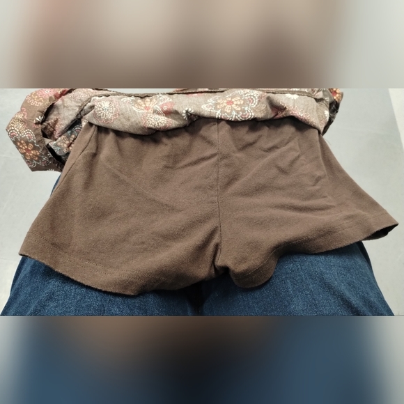 Carter's Girls Brown Retro Floral Skort 3T cottagecore - Picture 8 of 10